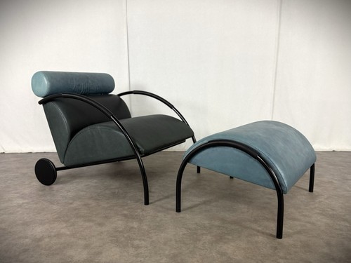 Cor ledersessel mit hocker - cor,