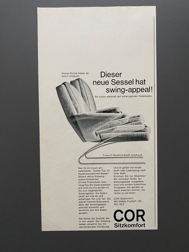 1968 cor sitzkomfort sessel - 1968,