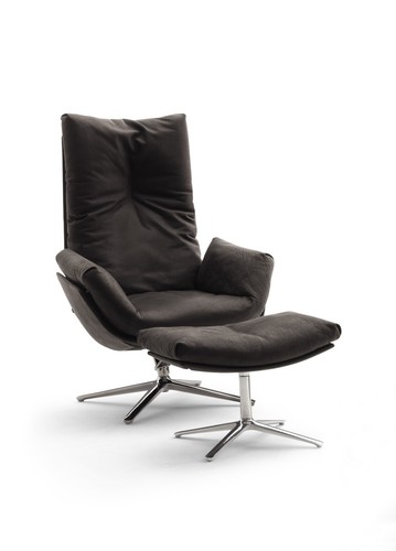 Sessel mit hocker - sessel,